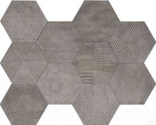 Cir & Serenissima Docklands декор Hexagon Freeport Mix Grey 24*27.7*1