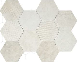 Cir & Serenissima Docklands декор Hexagon Freeport Mix White 27.7*24*1