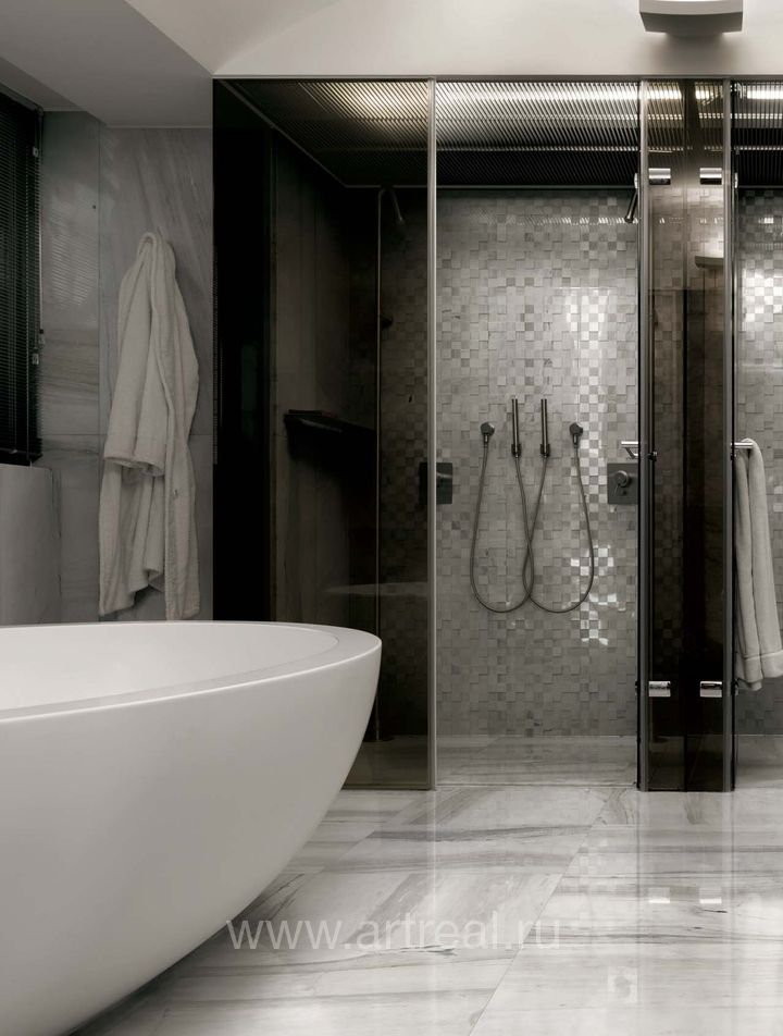 Керамогранит Rex I Bianchi в ванной