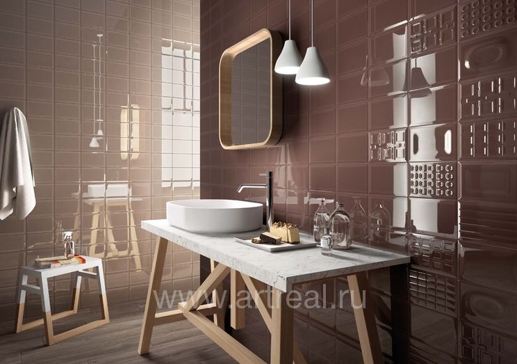 Керамическая плитка Imola Ceramica Cento per Cento в ванной