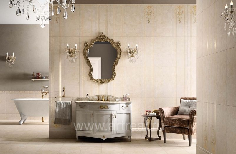 Керамическая плитка Imola Ceramica Pompei в интерьере ваной Керамическая плитка Imola Ceramica Pompei в интерьере ваной