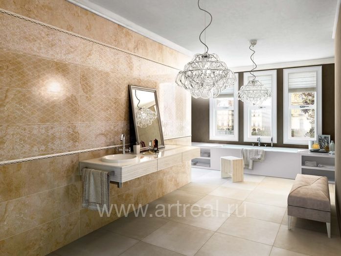 Керамическая плитка Lafaenza Neoclassica  в интерьере ванной