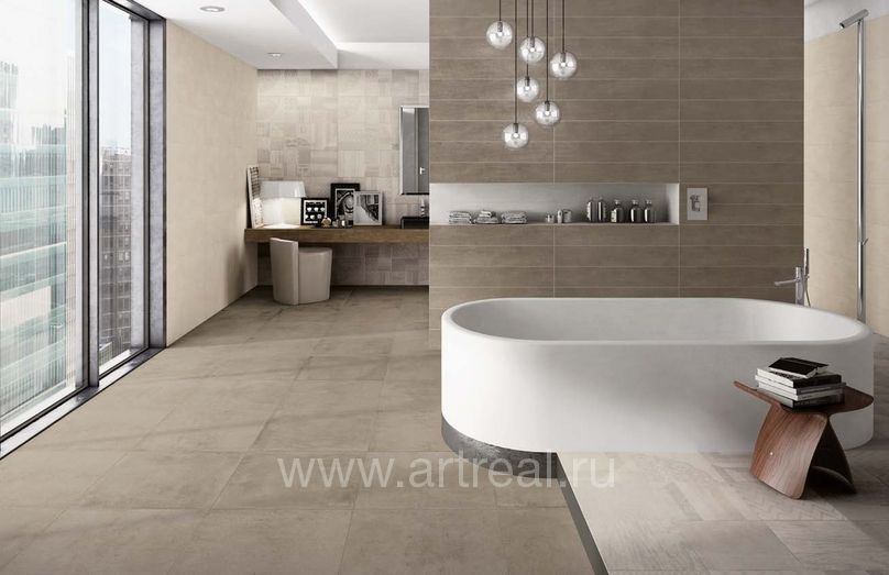 Керамическая плитка Naxos Start в интерьере ванной комнаты