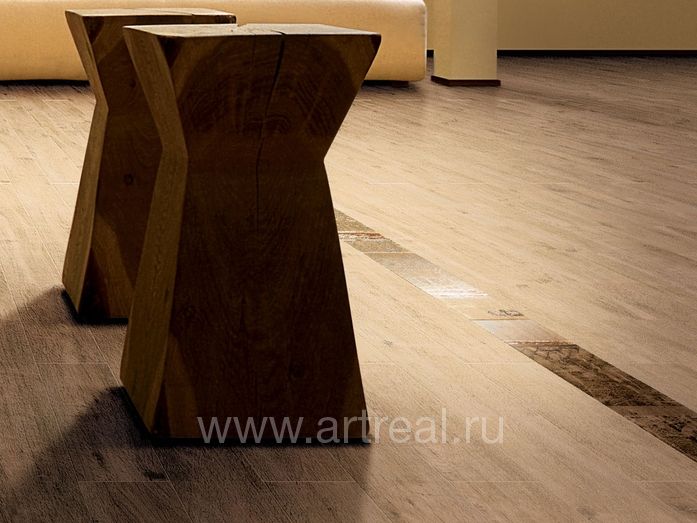 Керамический паркет Rondine Tabula с декоративной вставкой