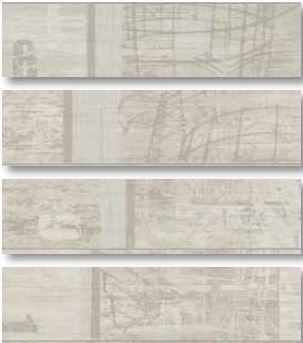 Rondine Tabula декор Tracce Bianco Listone J84578 15*61*0.9