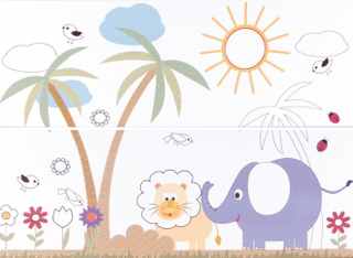 Argenta Ceramica Imagine панно Compozicion Palm Tree 70*50