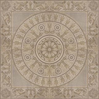 Cisa Royal Marble панно Rosone Almond-Beige lapp-rett 100*100