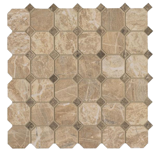 Cisa Royal Marble мозаика Mosaico Ottagona Beige lapp-rett 33*33