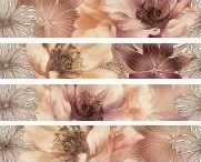 Azulejos alcor Valpolicella бордюр Cnf. Bouquet Nature R160 25*4.8