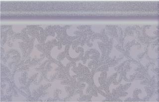 Azulejos alcor Valpolicella бордюр Zocalo Fiore Lila R210 25*15