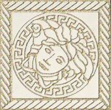 Gardenia (Versace) Marble вставка Tozzetto Medusa Bianco 240301 11.5*11.5