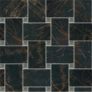 Gardenia (Versace) Marble Intreccio Nero-Swarovski Bianco Lap 240512