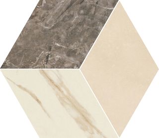 Gardenia (Versace) Marble мозаика Mosaico T3 Beige-Grigio-Bianco 240463 45*39