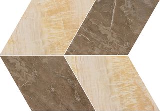 Gardenia (Versace) Marble мозаика Mosaico T4 Marrone-Oro 240475 56.4*39