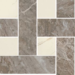 Gardenia (Versace) Marble Mosaico Chesterfield Grigio-Bianco 240453