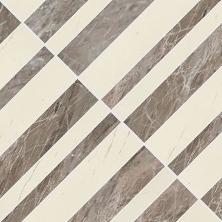 Gardenia (Versace) Marble мозаика Mosaico Optical Grigio-Bianco 240523 58.5*58.5