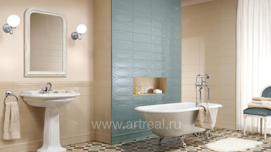 Керамическая плитка Peronda Aura в интерьере ванной Керамическая плитка Peronda Aura в интерьере ванной