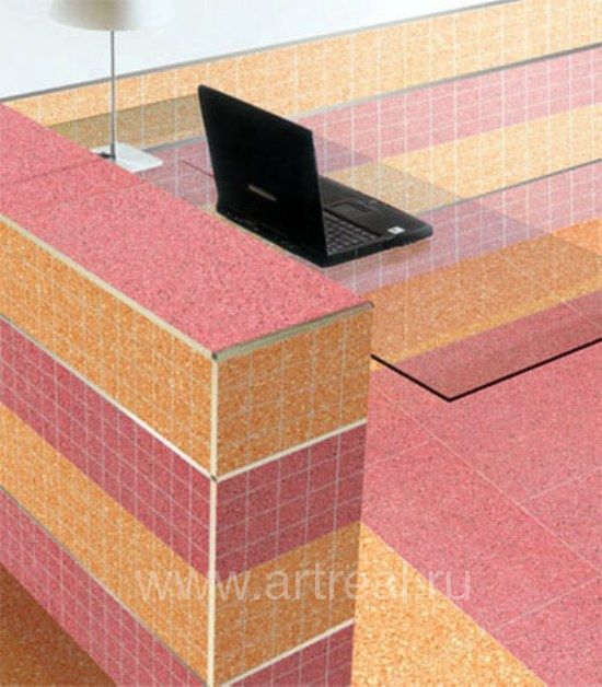 интерьер коллекции керамогранита Sahara. Granula Series завода Hitom