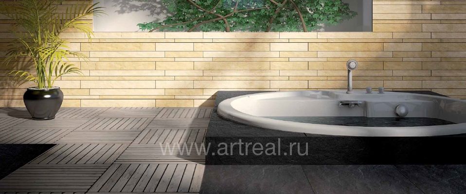 Керамогранит Seranit Riverstone в интерьере