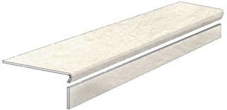 Seranit Riverstone фронтальная ступень Matt. White  32.5*120