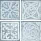 Elios Mithos декор Inserti dec. Archeo Blu (set 4 pz.) C50 1VB910 10*10