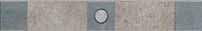 Casalgrande Padana Meteor бордюр Fascia decoro B Blu/Perla 40*6