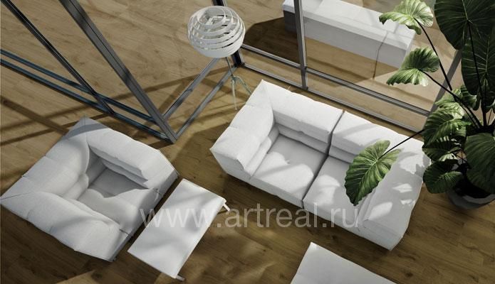 Керамогранит Casalgrande Padana Tavolato в интерьере