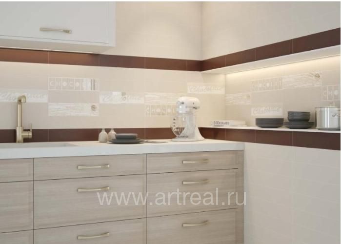 Керамическая плитка Monopole ceramica Chocolate в интерьере