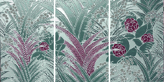 Edilgres sirio Wish панно Picture comp. 3 pz. Grey 96*49