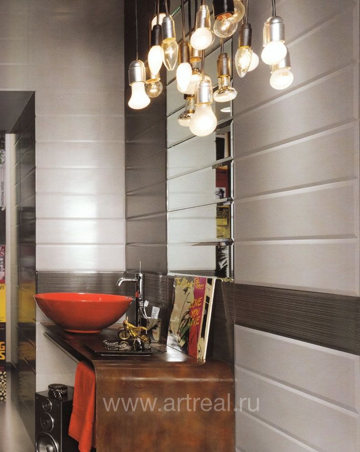 Интерьер плитки фабрики Fap коллекции Futura выполненный в цвете Polvere.