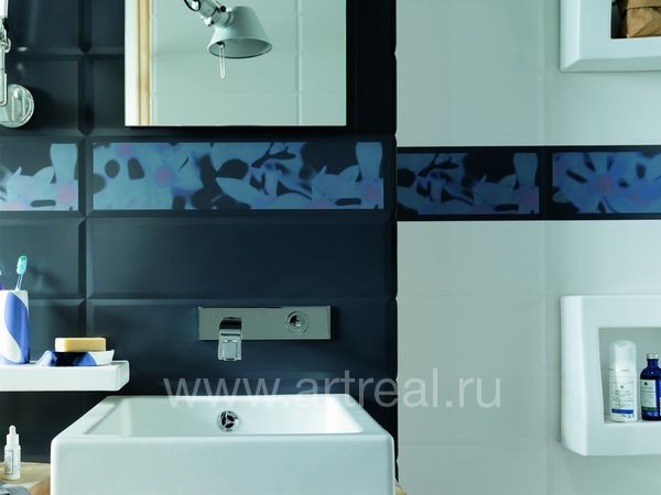 Интерьер керамической плитки Fap Ceramiche Futura в цвете Petrolio.