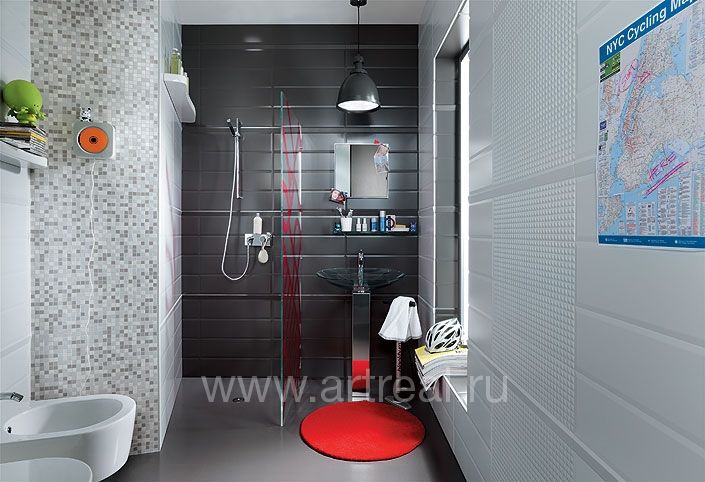 Интерьер плитки Fap коллекции Futura в цвете Gesso.