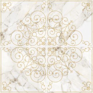 Savoia ceramic Calacatta панно Decoro Oro S52171D2 104*104