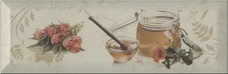 Monopole Ceramica Bonjour декор Décor Bonjour Miel Marfil 30*10
