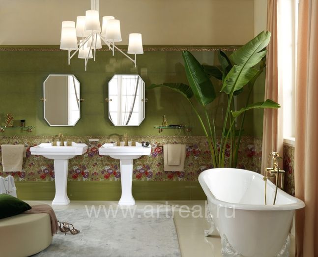 Керамическая плитка Petracers Primavera Romana в интерьере