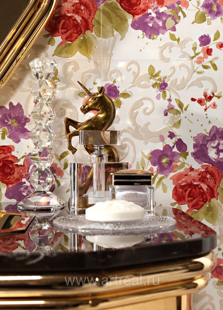 Керамическая плитка Petracers Primavera Romana в интерьере