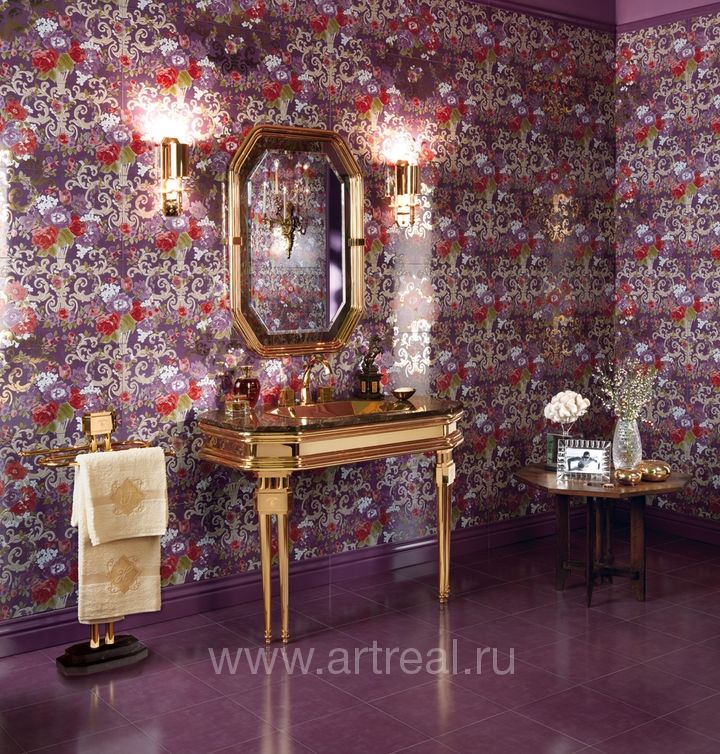 Керамическая плитка Petracers Primavera Romana в интерьере