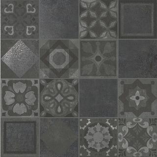 Novabell Tribeca декор Decoro Patchwork Asfalto D90K  60*60