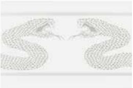 Petracers Gran Gala декор Serpente A - Bianco 31.5*21