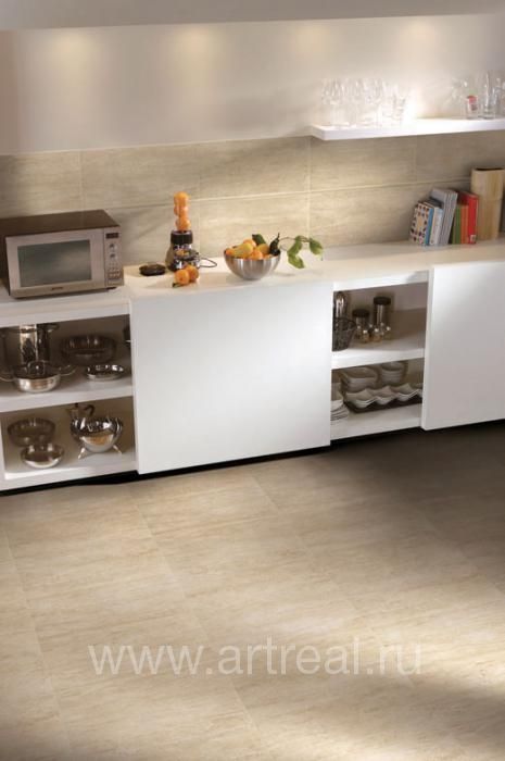 Керамогранит Cir & Serenissima I travertini в интерьере