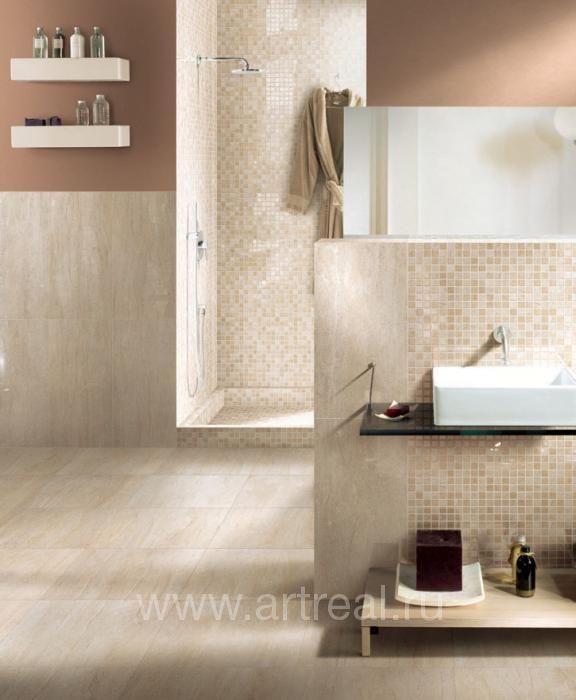 Керамогранит Cir & Serenissima I travertini в интерьере