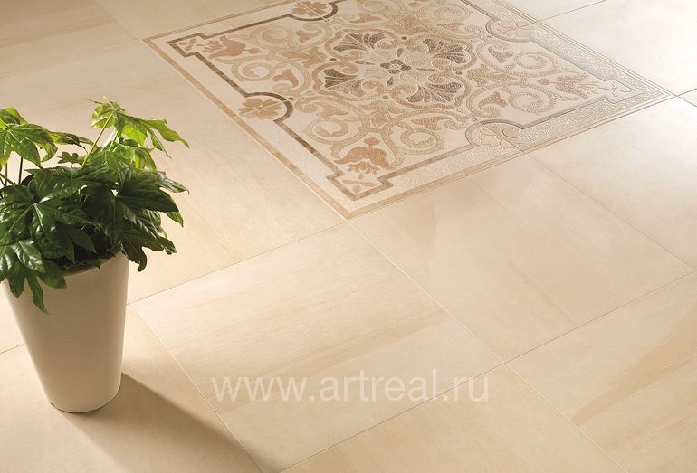 Керамогранит Cir & Serenissima I travertini в интерьере