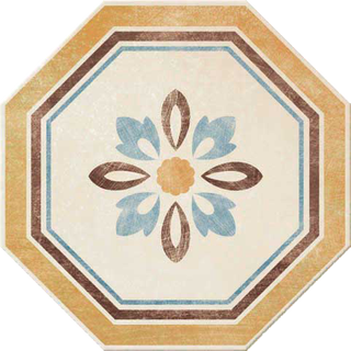 Cir & Serenissima Via Emilia декор Ottagona Lato 10 Rivalta Crema 24*24
