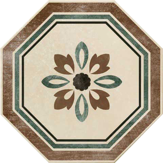 Cir & Serenissima Via Emilia декор Rivalta Ottagona Lato 10 Tortora 24*24