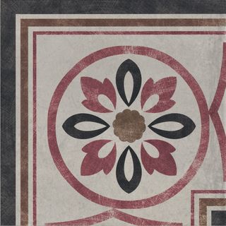 Cir & Serenissima Via Emilia декор Angolo Greca Fiore Grigio 20*20