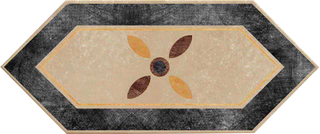 Cir & Serenissima Via Emilia декор Losanga Lato Mauriziano Crema 34*14