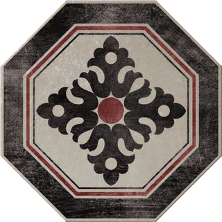 Cir & Serenissima Via Emilia декор Canali Ottagona Lato 10 Grigio 24*24