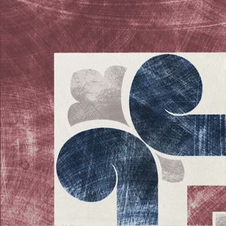 Cir & Serenissima Via Emilia декор Angolo Greca Linea Bianco-Bordeaux 20*20