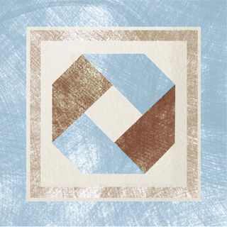 Cir & Serenissima Via Emilia вставка Inserto Festone Crema-Azzurro 10*10