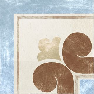 Cir & Serenissima Via Emilia декор Angolo Fascia Creama-Azzurro 10*10